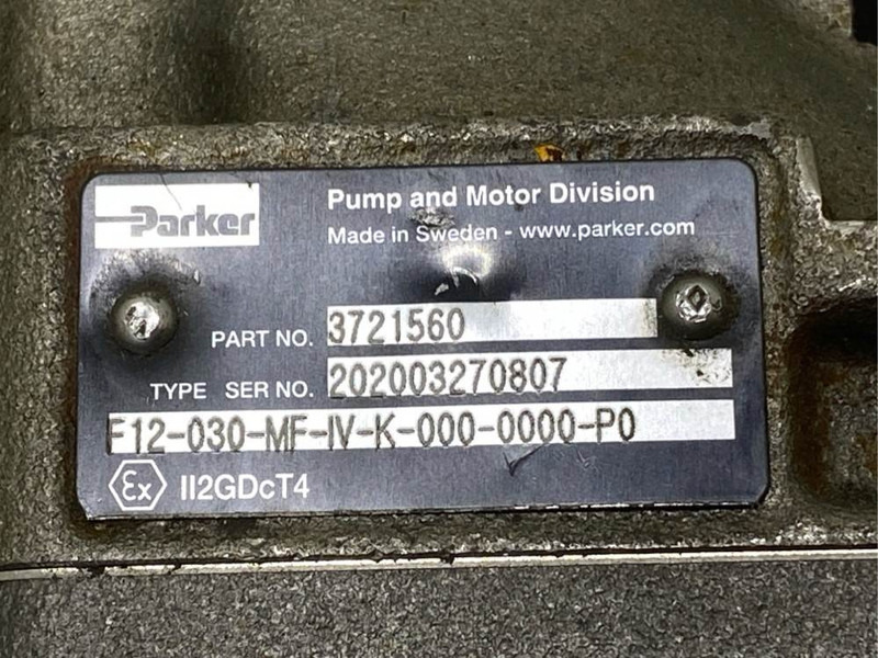 Parker F12-030-MF-IV-K - 3721560 - Drive motor/Fahrmotor - Hidraulika - Celtniecības tehnika: foto 5 Parker F12-030-MF-IV-K - 3721560 - Drive motor/Fahrmotor - Hidraulika - Celtniecības tehnika: foto 5