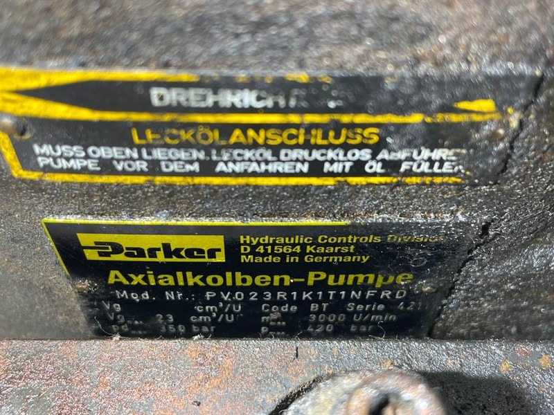 Parker PV023R1K1T1NFRD - Load sensing pump - Hidraulika - Celtniecības tehnika: foto 4 Parker PV023R1K1T1NFRD - Load sensing pump - Hidraulika - Celtniecības tehnika: foto 4