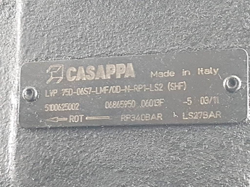 Terex TL210-5100625002-Casappa LVP75D-Load sensing pump - Hidraulika - Celtniecības tehnika: foto 4 Terex TL210-5100625002-Casappa LVP75D-Load sensing pump - Hidraulika - Celtniecības tehnika: foto 4