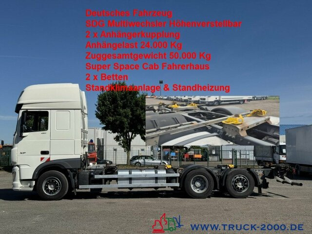 DAF 480 SSC BDF SDG Multiwechsler 2Betten Standklima - Konteineru vedējs/ Kravas automašīna ar noņemamā virsbūve: foto 1 DAF 480 SSC BDF SDG Multiwechsler 2Betten Standklima - Konteineru vedējs/ Kravas automašīna ar noņemamā virsbūve: foto 1