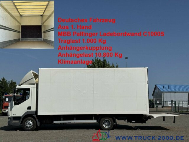 DAF LF 180 MBB Palfinger LBW 1.000 Kg + AHK + Klima - Furgons ar slēgtā virsbūve: foto 1 DAF LF 180 MBB Palfinger LBW 1.000 Kg + AHK + Klima - Furgons ar slēgtā virsbūve: foto 1