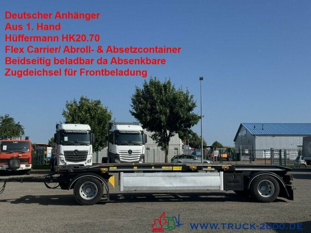 Hüffermann HK20.70 Flex/Kombi Carrier/ Abroll Absetzcont. - Multilift/ Būvgružu konteinera piekabe: foto 1 Hüffermann HK20.70 Flex/Kombi Carrier/ Abroll Absetzcont. - Multilift/ Būvgružu konteinera piekabe: foto 1