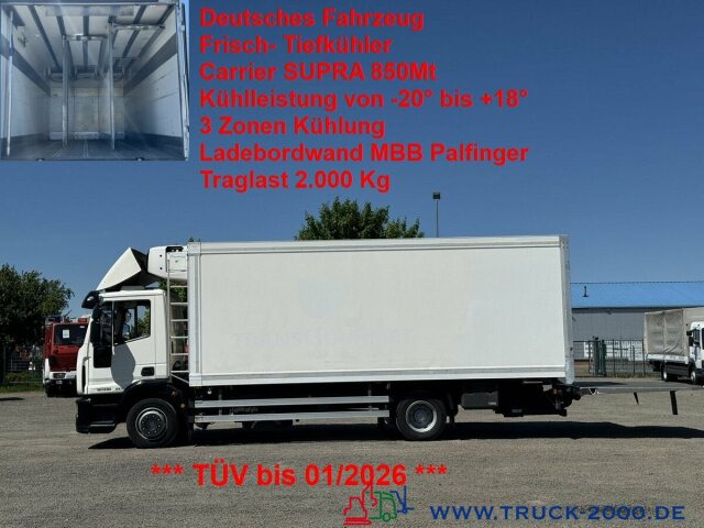 Iveco 120E22 Frisch- Tiefkühler Supra850MT 3Zonen +LBW - Kravas automašīna refrižerators: foto 1 Iveco 120E22 Frisch- Tiefkühler Supra850MT 3Zonen +LBW - Kravas automašīna refrižerators: foto 1