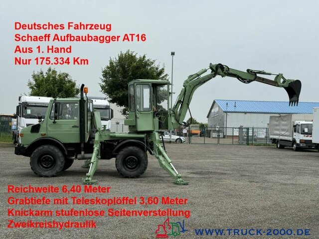 Unimog U427/10 Schaeff Mobilbagger AT 16 NUR 175 TKM - Komercauto: foto 1 Unimog U427/10 Schaeff Mobilbagger AT 16 NUR 175 TKM - Komercauto: foto 1
