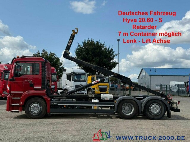 MAN TGS 26.430 Hyva 60.20S Retarder Lenk Liftachse - Pacēlājs ar āķi: foto 1 MAN TGS 26.430 Hyva 60.20S Retarder Lenk Liftachse - Pacēlājs ar āķi: foto 1