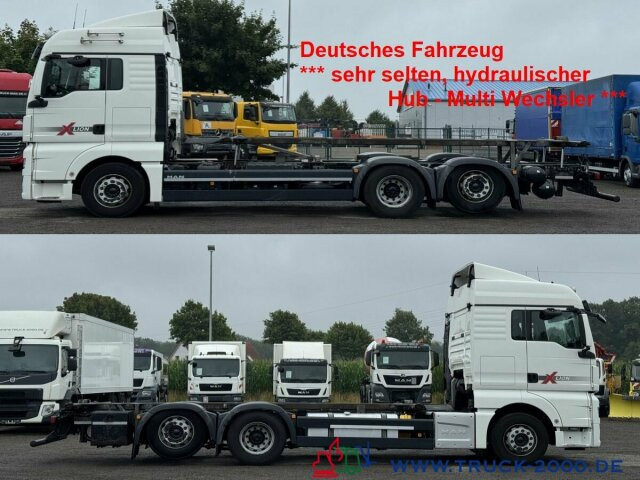 MAN TGX 26.500 XLX Haus Bett hydr Hub Multi Wechsler - Konteineru vedējs/ Kravas automašīna ar noņemamā virsbūve: foto 1 MAN TGX 26.500 XLX Haus Bett hydr Hub Multi Wechsler - Konteineru vedējs/ Kravas automašīna ar noņemamā virsbūve: foto 1