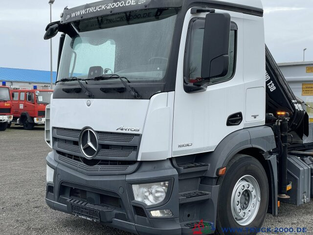 Kravas automašīna pašizgāzējs, Kravas auto ar manipulatoru Mercedes-Benz Antos 1830 Hiab X-HIDUO138E2 Kran +FB 5+6 Kreis: foto 12