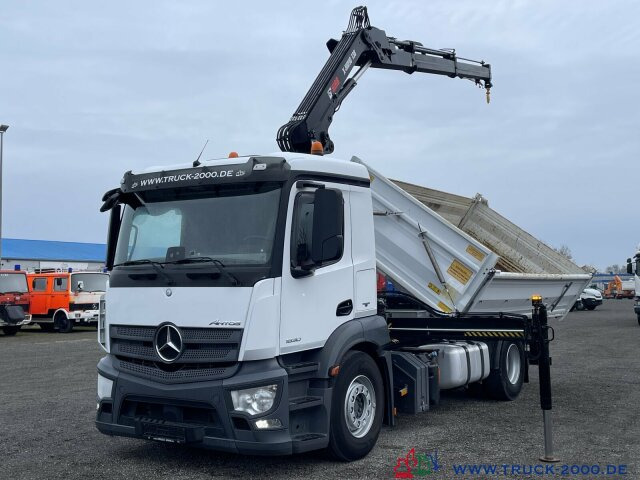 Kravas automašīna pašizgāzējs, Kravas auto ar manipulatoru Mercedes-Benz Antos 1830 Hiab X-HIDUO138E2 Kran +FB 5+6 Kreis: foto 10
