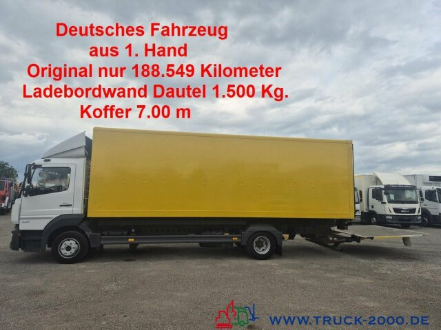 Mercedes-Benz Atego 1021 7m Koffer LBW 1.5t. nur 188549 KM - Kravas automašīna ar slēgto virsbūvi: foto 1 Mercedes-Benz Atego 1021 7m Koffer LBW 1.5t. nur 188549 KM - Kravas automašīna ar slēgto virsbūvi: foto 1