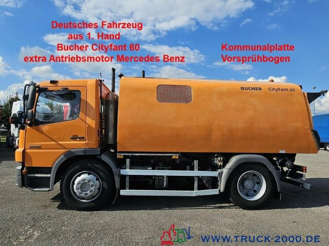 Ielu tīrīšanas mašīna Mercedes-Benz Atego 1518 Bucher Cityfant60 mit Separat Motor: foto 1