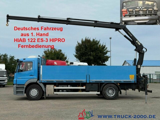 Mercedes-Benz Axor 1833 Hiab 122 ES-3 10m=1,2t. faltbar remote - Bortu kravas automašīna/ Platforma, Kravas auto ar manipulatoru: foto 1 Mercedes-Benz Axor 1833 Hiab 122 ES-3 10m=1,2t. faltbar remote - Bortu kravas automašīna/ Platforma, Kravas auto ar manipulatoru: foto 1