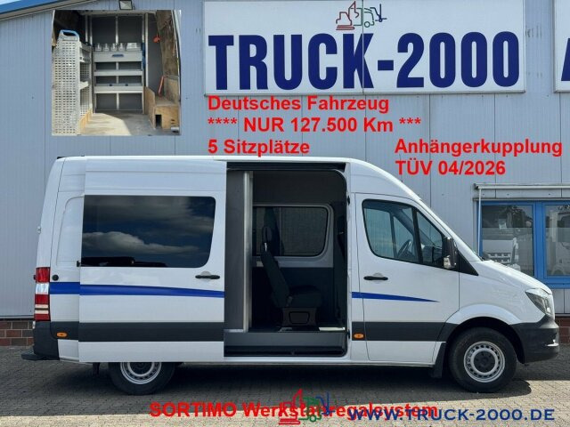 Mercedes-Benz Sprinter 314 Mixto 5Sitzer Sortimo Werkstattsyst - Mikroautobuss, Pasažieru furgons: foto 1 Mercedes-Benz Sprinter 314 Mixto 5Sitzer Sortimo Werkstattsyst - Mikroautobuss, Pasažieru furgons: foto 1