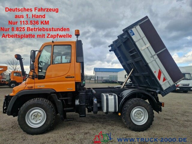 Unimog U300 4x4 Zapfwelle Arbeitsplatte Nur 113.106 KM - Kravas automašīna pašizgāzējs: foto 1 Unimog U300 4x4 Zapfwelle Arbeitsplatte Nur 113.106 KM - Kravas automašīna pašizgāzējs: foto 1