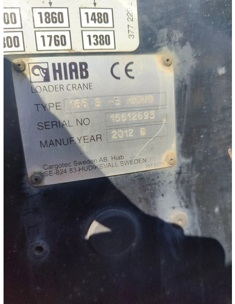 Hiab Year 2012 Remote 166 B-3 Hiduo - Strēle: foto 5 Hiab Year 2012 Remote 166 B-3 Hiduo - Strēle: foto 5