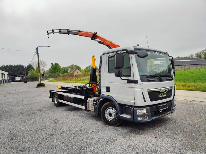 MAN TGL 12.250 Container + Palfinger PK5001 Remote - Pacēlājs ar āķi, Kravas auto ar manipulatoru: foto 2 MAN TGL 12.250 Container + Palfinger PK5001 Remote - Pacēlājs ar āķi, Kravas auto ar manipulatoru: foto 2