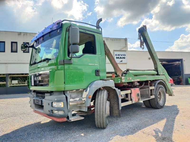 MAN TGM 18.340 Euro5 Afzetsysteem Hyvalift - Būvgružu konteineru vedējs: foto 1 MAN TGM 18.340 Euro5 Afzetsysteem Hyvalift - Būvgružu konteineru vedējs: foto 1
