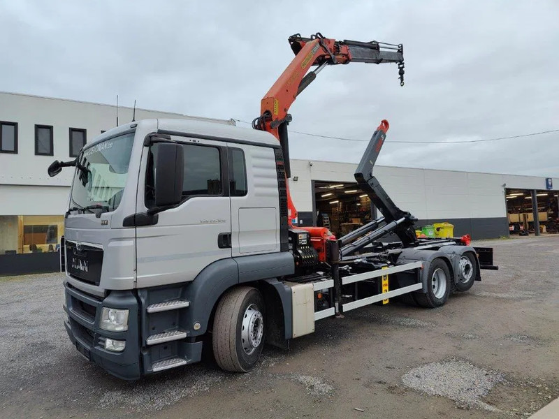 MAN TGS 26.320 Container Multilift + Kraan Palfinger PK16502 - Pacēlājs ar āķi, Kravas auto ar manipulatoru: foto 1 MAN TGS 26.320 Container Multilift + Kraan Palfinger PK16502 - Pacēlājs ar āķi, Kravas auto ar manipulatoru: foto 1