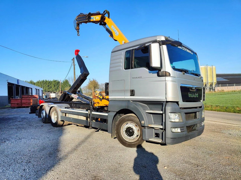 MAN TGX 26.400 6x2 Euro5 Container LEEBUR + Crane Effer 145 - Pacēlājs ar āķi, Kravas auto ar manipulatoru: foto 2 MAN TGX 26.400 6x2 Euro5 Container LEEBUR + Crane Effer 145 - Pacēlājs ar āķi, Kravas auto ar manipulatoru: foto 2