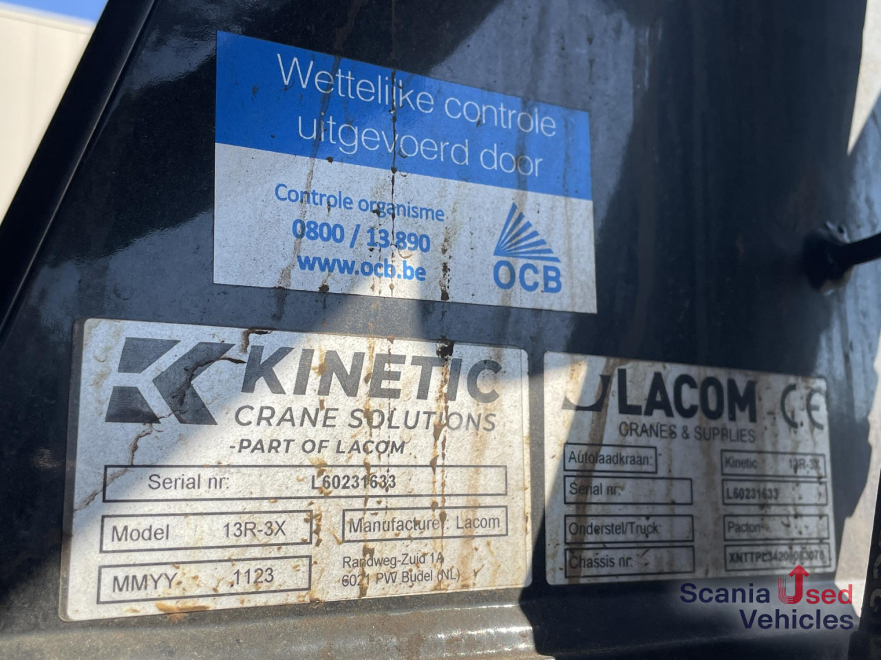 PACTON PACTON TPL.342 CB LIFT AXLE KINETIC 13R-3X CRANE - Bortu piekabe/ Platforma: foto 5 PACTON PACTON TPL.342 CB LIFT AXLE KINETIC 13R-3X CRANE - Bortu piekabe/ Platforma: foto 5