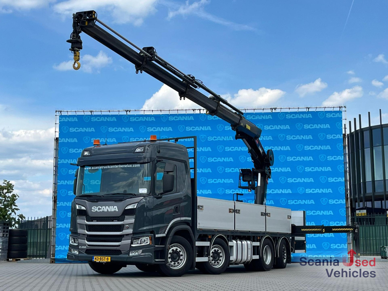 SCANIA G 450 B8x2*6NB DIFF-L HIAB X-HIPRO 262 EP-4 - Bortu kravas automašīna/ Platforma: foto 1 SCANIA G 450 B8x2*6NB DIFF-L HIAB X-HIPRO 262 EP-4 - Bortu kravas automašīna/ Platforma: foto 1