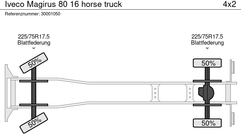 Kravas automašīna dzīvnieku pārvadāšanai Iveco Magirus 80 16 horse truck: foto 12