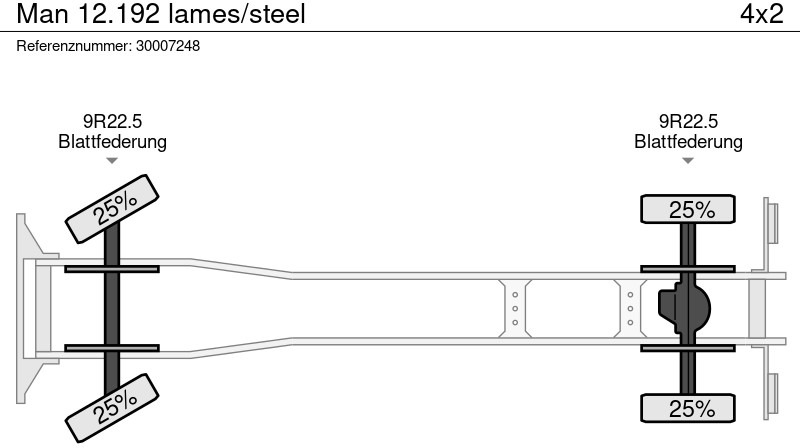 Kravas automašīna pašizgāzējs MAN 12.192 lames/steel: foto 12