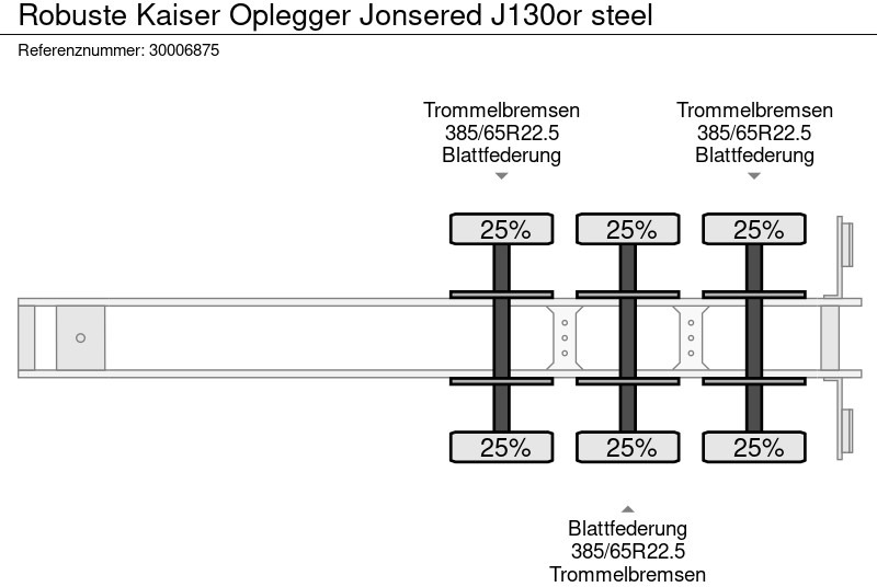 Puspiekabe Robuste Kaiser Oplegger Jonsered J130or steel: foto 13