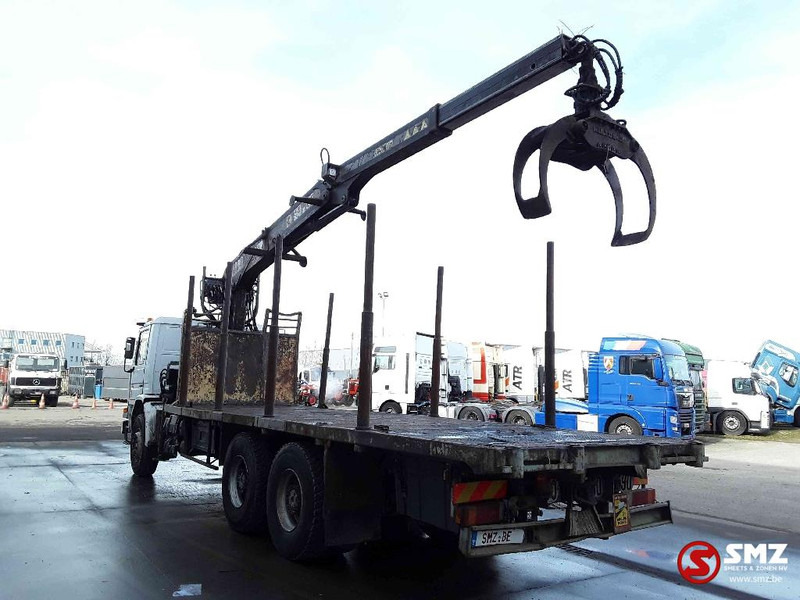 Bortu kravas automašīna/ Platforma, Kravas auto ar manipulatoru Scania 113 360 Diebolt big axle 12 gear retarder: foto 9