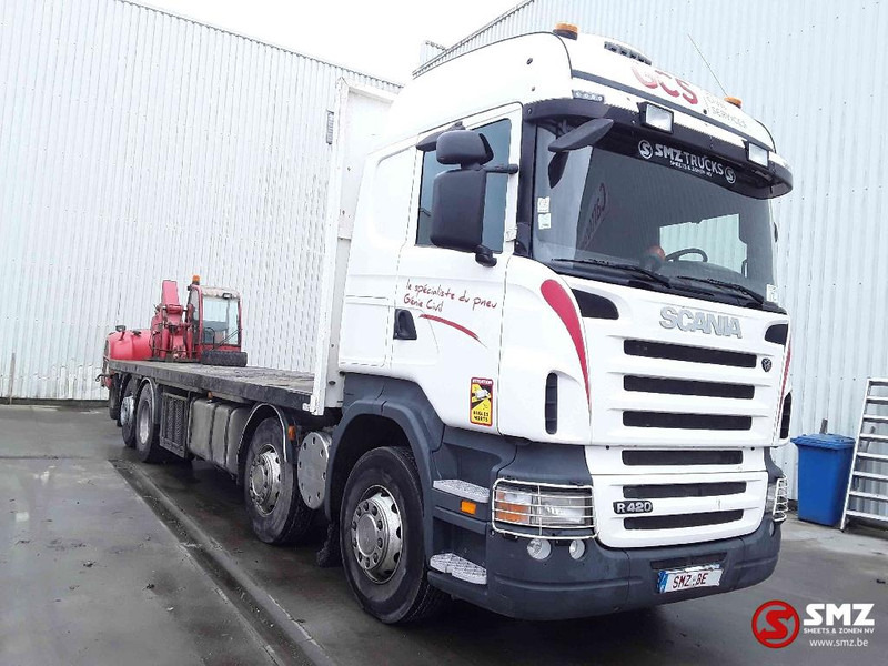 Scania R 420 8x2 +manitou TMT 25.20 - Bortu kravas automašīna/ Platforma: foto 1 Scania R 420 8x2 +manitou TMT 25.20 - Bortu kravas automašīna/ Platforma: foto 1