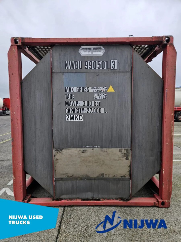 Vanhool TCIS20-27/4 20 FT Container - Non ADR - Tank konteiners: foto 2 Vanhool TCIS20-27/4 20 FT Container - Non ADR - Tank konteiners: foto 2