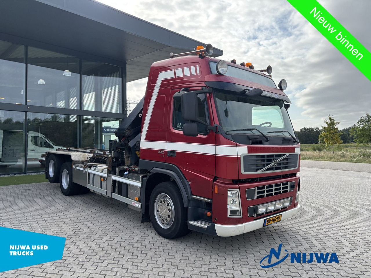 Volvo FM 440 6x2 Kabelsysteem + Kraan - Pacēlājs ar āķi, Kravas auto ar manipulatoru: foto 2 Volvo FM 440 6x2 Kabelsysteem + Kraan - Pacēlājs ar āķi, Kravas auto ar manipulatoru: foto 2
