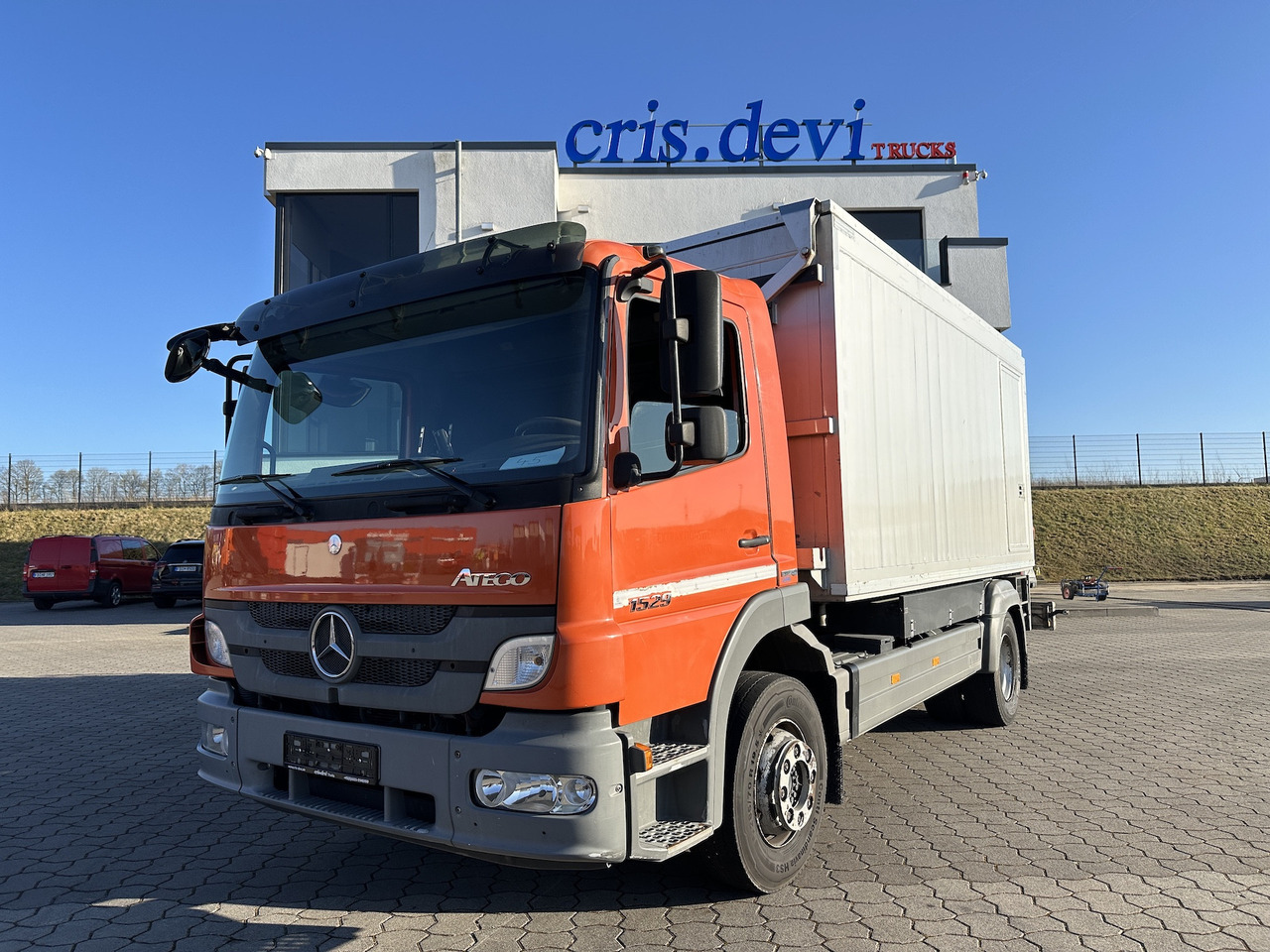Mercedes-Benz Atego 1529 4x2 Atlas 57.3-A2 Kadaverkipper - Kravas automašīna pašizgāzējs, Kravas auto ar manipulatoru: foto 1 Mercedes-Benz Atego 1529 4x2 Atlas 57.3-A2 Kadaverkipper - Kravas automašīna pašizgāzējs, Kravas auto ar manipulatoru: foto 1