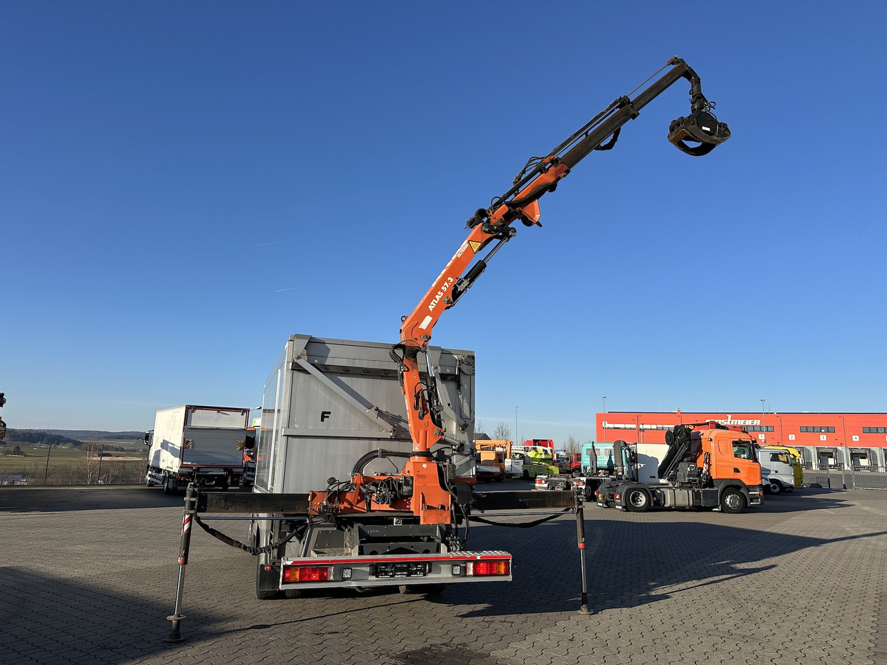 Mercedes-Benz Atego 1529 4x2  Atlas 57.3-A2   Kadaverkipper - Kravas auto ar manipulatoru, Kravas automašīna pašizgāzējs: foto 4 Mercedes-Benz Atego 1529 4x2  Atlas 57.3-A2   Kadaverkipper - Kravas auto ar manipulatoru, Kravas automašīna pašizgāzējs: foto 4