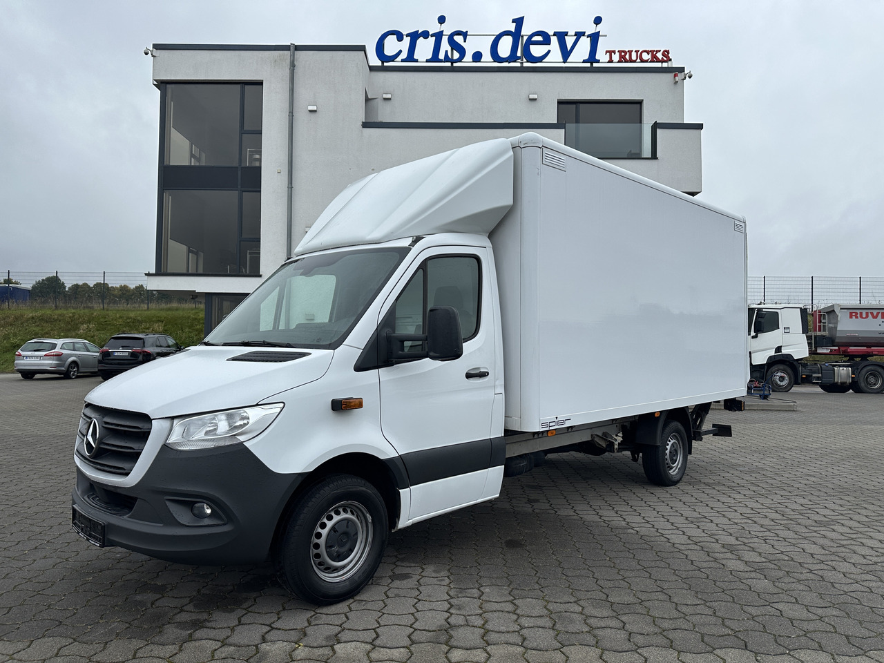 Mercedes-Benz Sprinter 319 CDI Koffer LBW RFK SH Tempomat - Furgons ar slēgtā virsbūve: foto 1 Mercedes-Benz Sprinter 319 CDI Koffer LBW RFK SH Tempomat - Furgons ar slēgtā virsbūve: foto 1