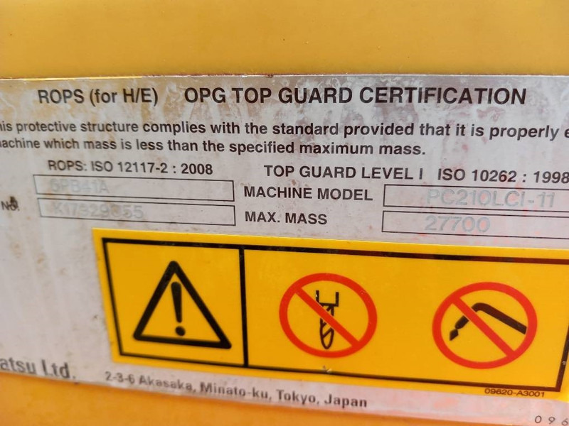 Komatsu PC210LCI-11 - Kāpurķēžu ekskavators: foto 3 Komatsu PC210LCI-11 - Kāpurķēžu ekskavators: foto 3