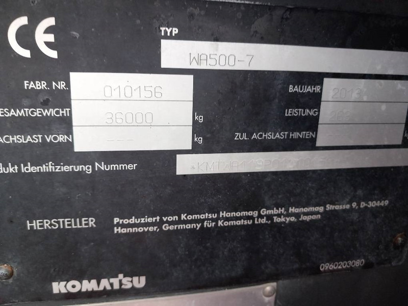 Komatsu WA500-7 - Riteņu iekrāvējs: foto 2 Komatsu WA500-7 - Riteņu iekrāvējs: foto 2
