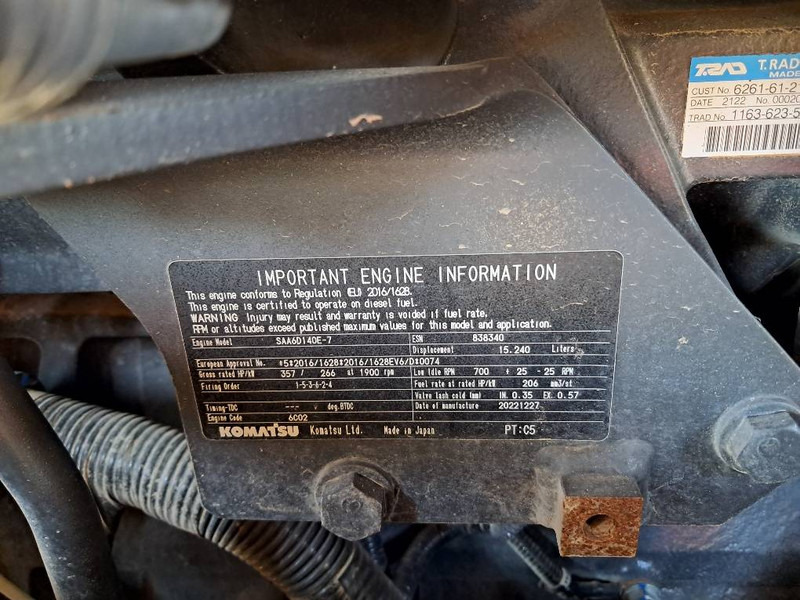 Komatsu WA500-8E0 - Riteņu iekrāvējs: foto 5 Komatsu WA500-8E0 - Riteņu iekrāvējs: foto 5