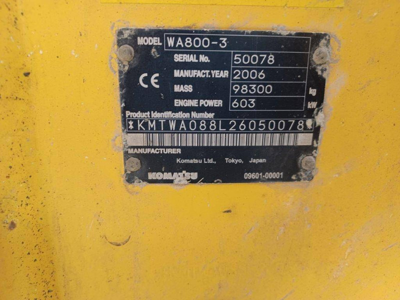 Komatsu WA800-3 - Riteņu iekrāvējs: foto 4 Komatsu WA800-3 - Riteņu iekrāvējs: foto 4