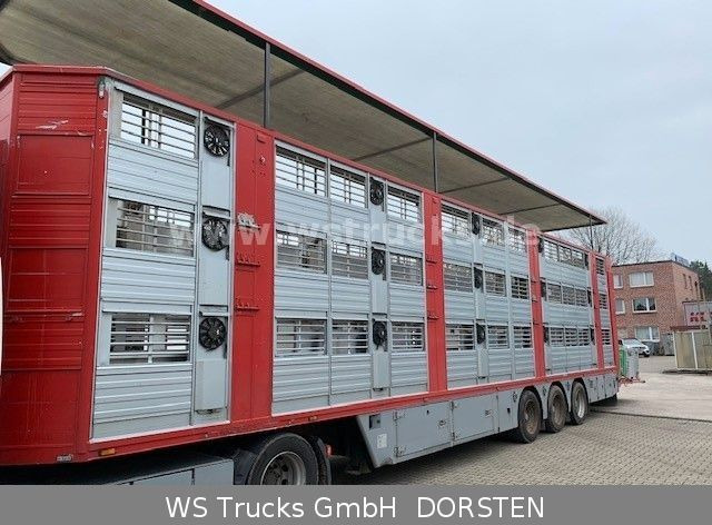 Finkl 3 Stock Ausahrbares Dach Vollalu Typ 2 - Puspiekabe dzīvnieku pārvadāšanai: foto 1 Finkl 3 Stock Ausahrbares Dach Vollalu Typ 2 - Puspiekabe dzīvnieku pārvadāšanai: foto 1