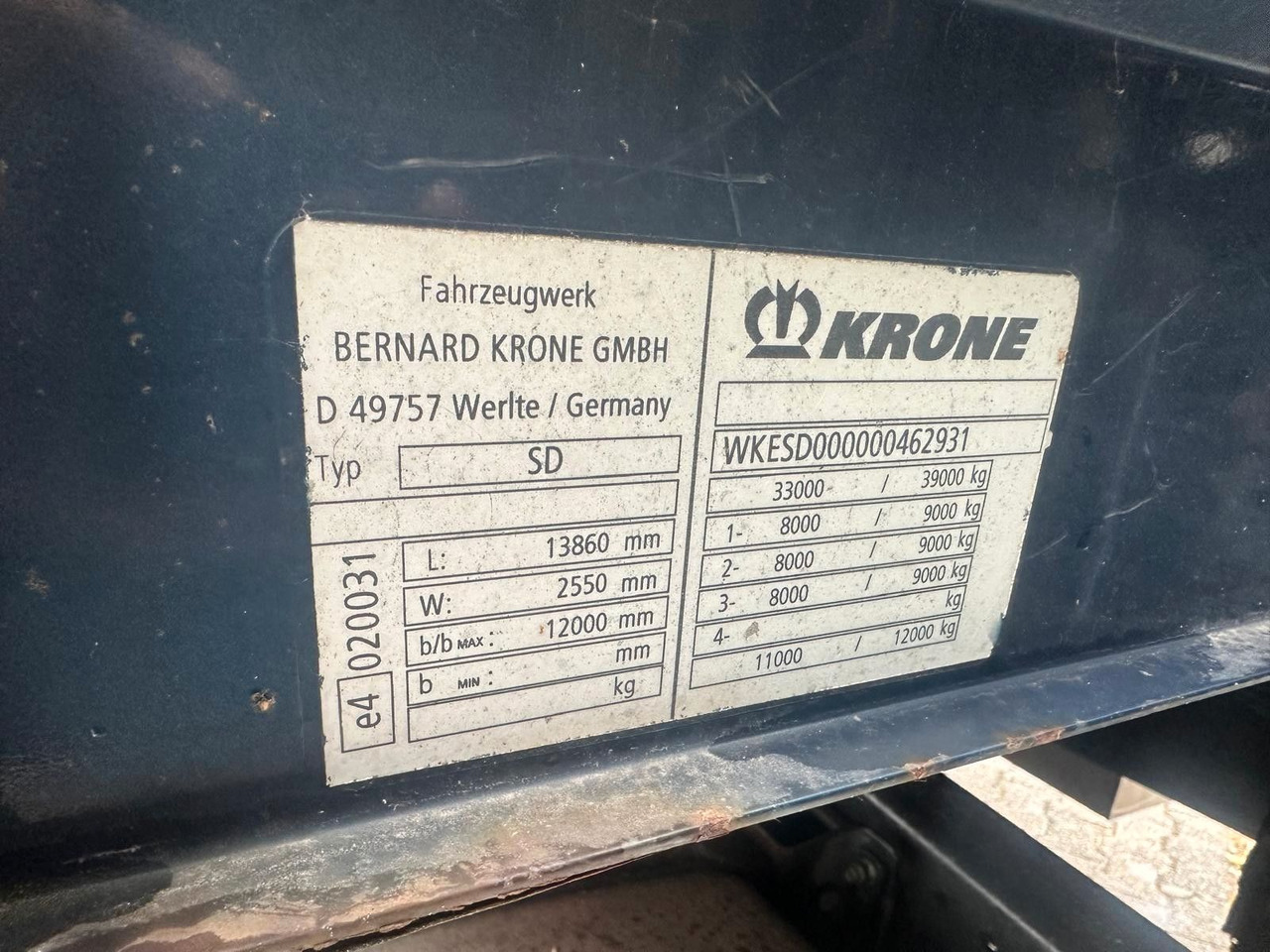 Tenta puspiekabe Krone SDP27   Profiliner Edscher  XL , SAF Scheibenbre: foto 9