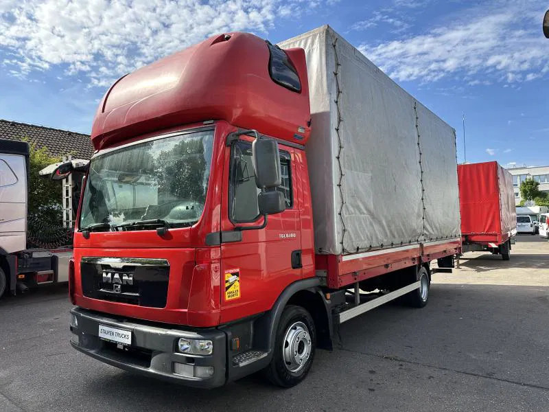 MAN TGL 8.180 FBL Plane langes Haus Topsleeper Klima - Furgons ar tentu: foto 1 MAN TGL 8.180 FBL Plane langes Haus Topsleeper Klima - Furgons ar tentu: foto 1
