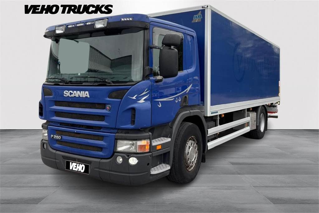 Scania P280 4x2 umpikori - Kravas automašīna ar slēgto virsbūvi: foto 1 Scania P280 4x2 umpikori - Kravas automašīna ar slēgto virsbūvi: foto 1