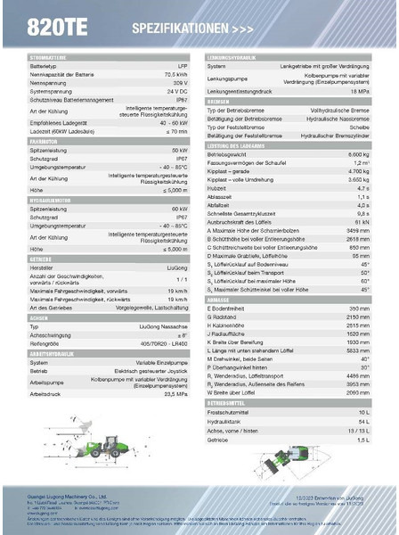 LIUGONG 820 TE vollelektrisch, MIETE / RENTAL (12005253) - Riteņu iekrāvējs: foto 3 LIUGONG 820 TE vollelektrisch, MIETE / RENTAL (12005253) - Riteņu iekrāvējs: foto 3