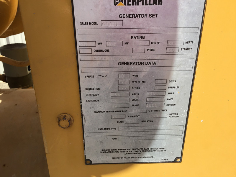 Elektroģenerators Caterpillar CATERPILLAR G3406 GENERATOR 202 KVA GAS USED: foto 8