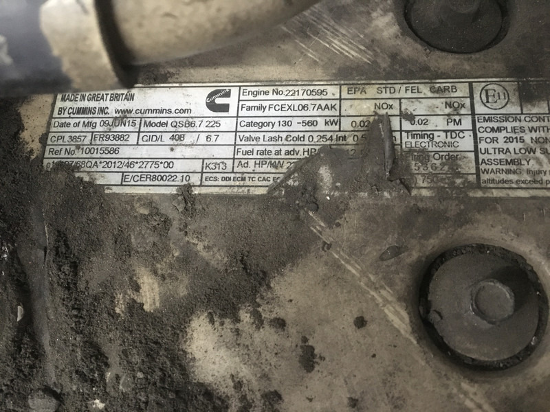 Celtniecības tehnika Cummins QSB6.7 CPL3857 FOR PARTS: foto 6 Celtniecības tehnika Cummins QSB6.7 CPL3857 FOR PARTS: foto 6