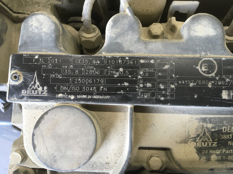 Deutz F3L2011 CORE - Celtniecības tehnika: foto 1 Deutz F3L2011 CORE - Celtniecības tehnika: foto 1