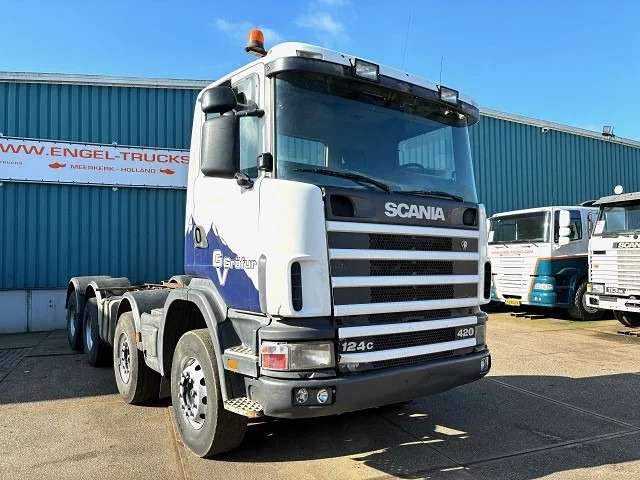 Scania R124-420 C 8x4 FULL STEEL CHASSIS (EURO 3 / FULL STEEL SUSPENSION / REDUCTION AXLES / GRS900 GEARBOX) - Šasija kravas automašīna: foto 3 Scania R124-420 C 8x4 FULL STEEL CHASSIS (EURO 3 / FULL STEEL SUSPENSION / REDUCTION AXLES / GRS900 GEARBOX) - Šasija kravas automašīna: foto 3