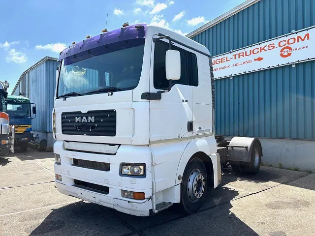 MAN TGA 18.410 BLS XL (6-CILINDERHEADS) (ZF16 MANUAL GEARBOX / ZF-INTARDER / P.T.O.) - Vilcējs: foto 1 MAN TGA 18.410 BLS XL (6-CILINDERHEADS) (ZF16 MANUAL GEARBOX / ZF-INTARDER / P.T.O.) - Vilcējs: foto 1