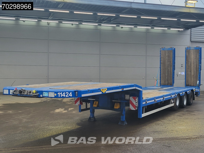 Broshuis 3ASD-18-30/0 Lift + Steering Axle Hydraulic Ramps - Puspiekabe zema profila platforma: foto 2 Broshuis 3ASD-18-30/0 Lift + Steering Axle Hydraulic Ramps - Puspiekabe zema profila platforma: foto 2