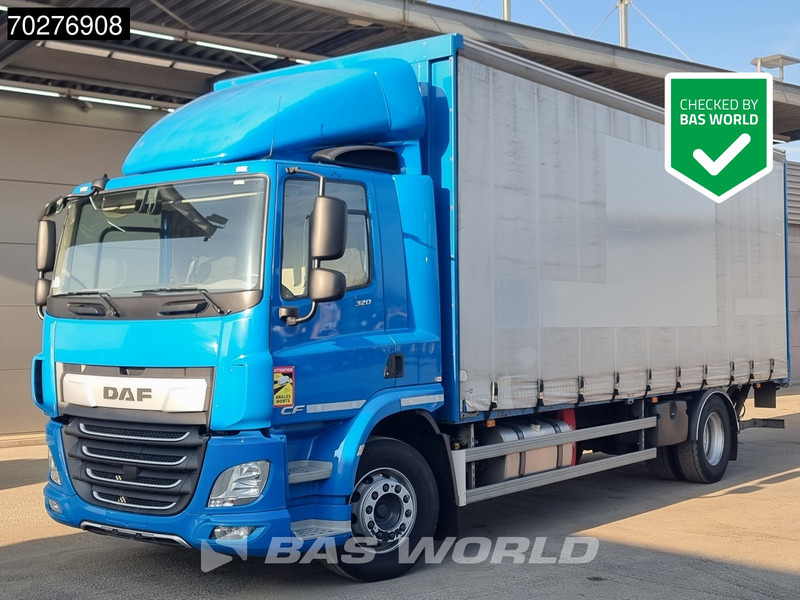 DAF CF 320 4X2 19tonner Automatic 2.500kg Tailgate ACC Euro 6 - Kravas automašīna ar tentu: foto 1 DAF CF 320 4X2 19tonner Automatic 2.500kg Tailgate ACC Euro 6 - Kravas automašīna ar tentu: foto 1
